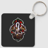 キリスト教のシンボルとしてのペリカン キーホルダー (裏面)