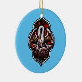 キリスト教のシンボルとしてのペリカン セラミックオーナメント (右)