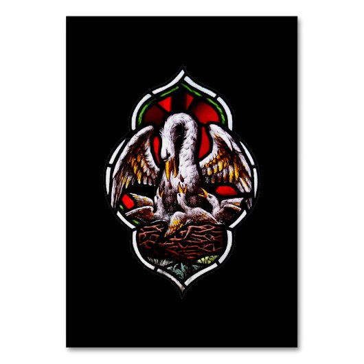 キリスト教のシンボルとしてのペリカン テーブルナンバー (正面)