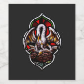 キリスト教のシンボルとしてのペリカン ワインラベル (シングルラベル)