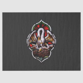 キリスト教のシンボルとしてのペリカン 薄葉紙