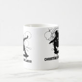 キリスト教のスケートボーダー コーヒーマグカップ (中央)