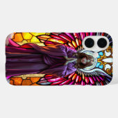 キリスト教のステンドグラス天使 Case-Mate iPhoneケース (裏面 (横))