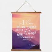 キリスト教のタペストリーはぶら下がった僕にできよう 吊り下げ型タペストリー (正面)