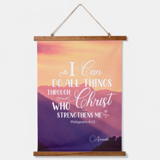 キリスト教のタペストリーはぶら下がった僕にできよう 吊り下げ型タペストリー (正面)