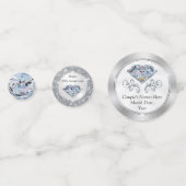 キリスト教のダイヤモンド記念日の装飾の紙吹雪 コンフェッティ (正面)