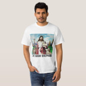キリスト教のティーズJESUS THE GOOD SHEPHERD T-SHIRTS Tシャツ (正面フル)