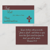 キリスト教のテレホンカード コーリングカード (正面/裏面)