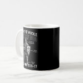キリスト教のテンプル騎士中世の騎士の鎧の コーヒーマグカップ (正面左)