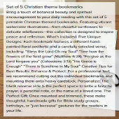 キリスト教のテーマのブックマーク5個セット