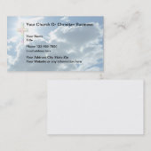 キリスト教のテーマの十字および空 名刺 (正面/裏面)