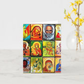 キリスト教のテーマ宗教Notecard カード (黄色い花)