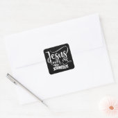 キリスト教のデザインイエスは私を愛している。私が知っている スクエアシール (封筒)