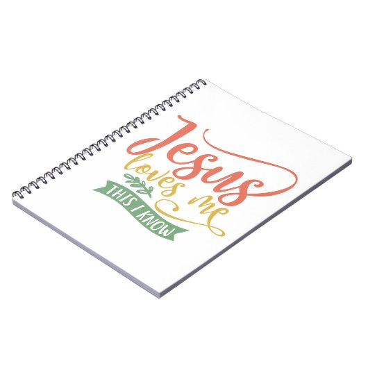キリスト教のデザインイエスは私を愛している。私が知っている ノートブック (左側)