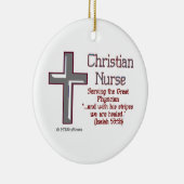 キリスト教のナースのオーナメント セラミックオーナメント (右)