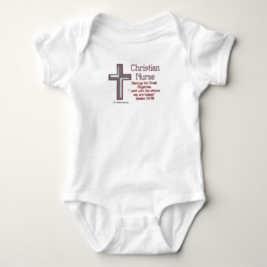 キリスト教のナースCross2 Tシャツ (正面)