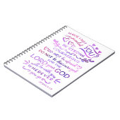 キリスト教のノートのジョシュアの1:9の聖書の聖なる書物、経典 ノートブック (左側)