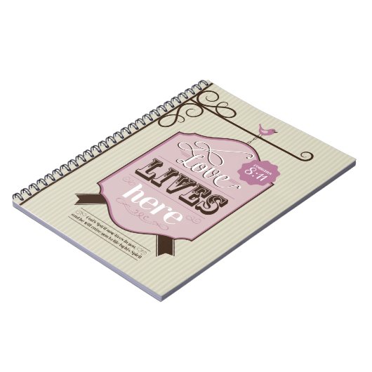 キリスト教のノート愛は聖なる書物、経典の信頼を信じます ノートブック (左側)