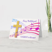 キリスト教のハレルヤ復活イースター シーズンカード (正面)