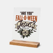 キリスト教のハロウィン 旧式のキリストの彫刻Tシャツ アクリルサイン (傾斜)