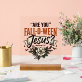 キリスト教のハロウィン 旧式のキリストの彫刻Tシャツ アクリルサイン (ウェディング)