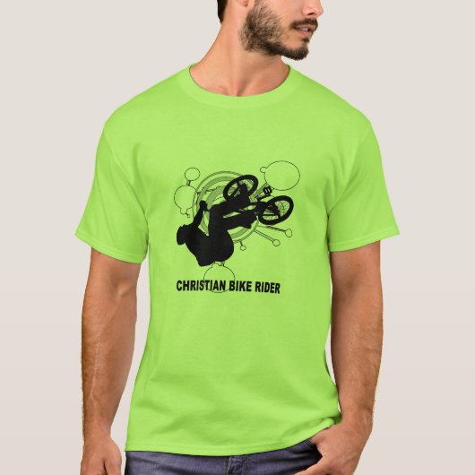 キリスト教のバイクのライダー Tシャツ (正面)