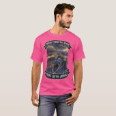 キリスト教のバイクもしくは自転車に乗る人ギフトアイディアI乗るイエズスモーター Tシャツ (正面フル)