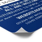 キリスト教のバイブル・クラス広告の洗礼 ポスター (角)