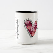 キリスト教のバレンタインデーパーソナライズされたロマンチックなギフト ツートーンマグカップ (中央)