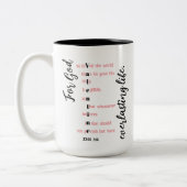 キリスト教のバレンタインデーパーソナライズされたロマンチックなギフト ツートーンマグカップ (左)