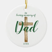 キリスト教のパパパーソナライズされたで セラミックオーナメント (正面)