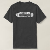 キリスト教のパワーリフターイエズデスアスリート Tシャツ (デザイン正面)