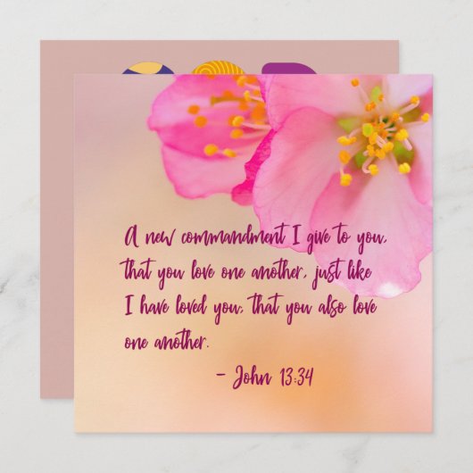 キリスト教のフローラに与えおける新しい戒め (正面/裏面)