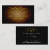 キリスト教のプロフィールカード 名刺 (正面/裏面)