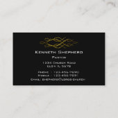 キリスト教のプロフィールカード 名刺 (裏面)