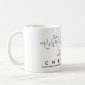 キリスト教のペプチッド名前のマグ コーヒーマグカップ (左)