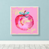 キリスト教のホームデコレーション キリスト教のベビー部屋デコレーション キャンバスプリント (インサイチュ (ウッドフロア))