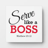 キリスト教のボスのように働く フォトプラーク (正面)