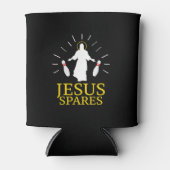 キリスト教のボーリングをおもしろい救うイエス 缶クーラー (正面)