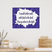 キリスト教のポスターと感動的ことわざ ポスター (キッチン)