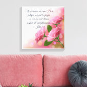 キリスト教のポスター1 John 1:9 キャンバスプリント (インサイチュ (リビング))