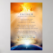 キリスト教のポスター – イエス・キリストの祈りの言葉 ポスター (正面)