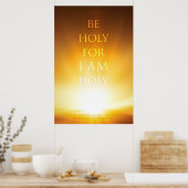 キリスト教のポスター：私は聖なる者だから聖なる ポスター (キッチン)