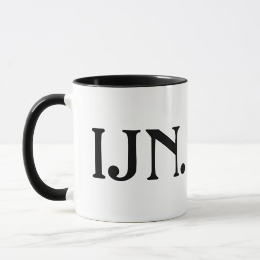 キリスト教のマグカップの名の中の『IJN』 マグカップ (左)