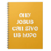 キリスト教のメッセージを望むのは与えイエスのみ ノートブック (正面)