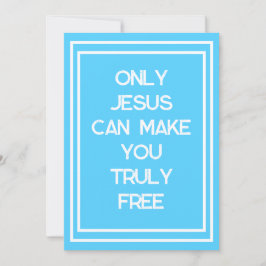 キリスト教のメッセージを自由にできるのはイエスのみ カード
