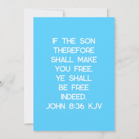 キリスト教のメッセージを自由にできるのはイエスのみ カード (裏面)