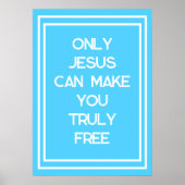 キリスト教のメッセージを自由にできるのはイエスのみ ポスター (正面)