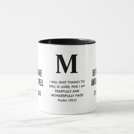 キリスト教のモノグラム感動的である マグカップ (中央)