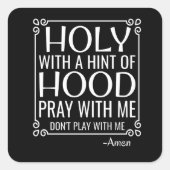 キリスト教のユーモア聖餐式 スクエアシール (正面)